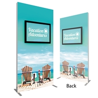 Vector Frame Monitor Kiosk 02 Double-Sided 2 Graphics - Portable Trade Show Display