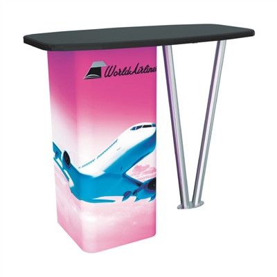 Vector Frame Counter & Podium 07 - Extrusion Based Trade Show Display