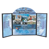 Voyager Maxi Table Top Display - Briefcase Style Trade Show Display