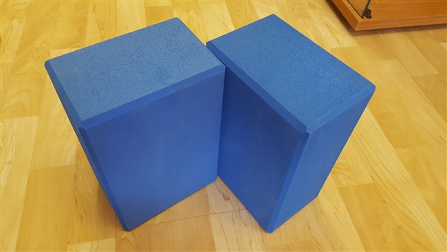 TRUE BLUE Foam Yoga Block, large