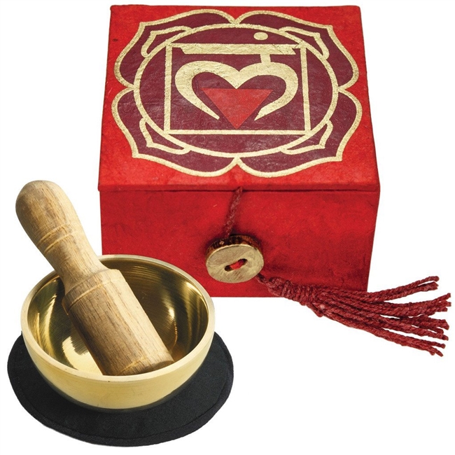 Mini Meditation Bowl Box: 2" Root Chakra