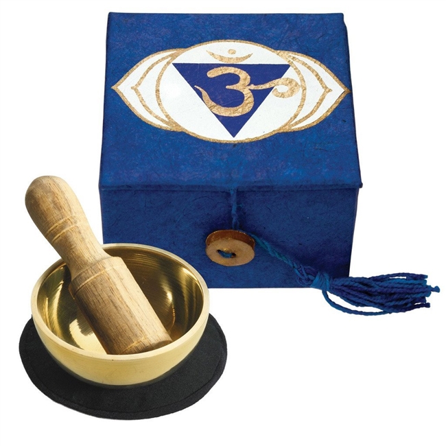 Mini Meditation Bowl Box: 2" THIRD EYE CHAKRA