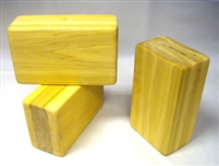 TRUE BLUE Wood Yoga Block - Poplar, 9 x 5-1/2 x 3-1/2