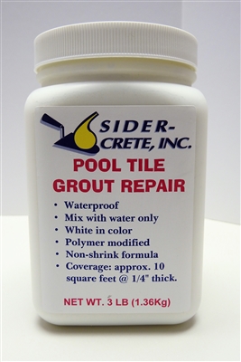 Sider-Pool Tile Grout - Water-Resistant Grout for Pool Tiles