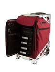 ZUCA Pro Artist Case - Ruby Red/Silver