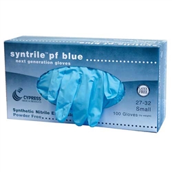 Syntrile PF Blue Nitrile Exam Gloves