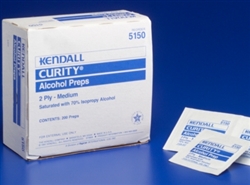 Curity Alcohol Prep Pad Wipes