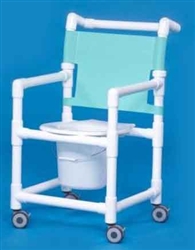 Shower Commode Chair on Casters - 300-lb Weight Capacity