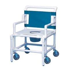 Bariatric Shower Commode Chair - 550-lbs Weight Capacity