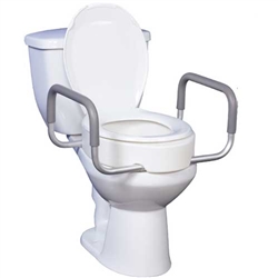 Drive Medical Premium Raised Toilet Seat Elongated Bowl