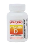 Geri Care Vitamin D 400 IU Tablets Bottle of 100