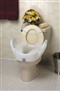 Lock-On Elevated Toilet Seat with Arms