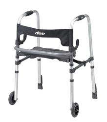 Clever Lite LS Adult Wheeled Walker with Seat by Drive Medical