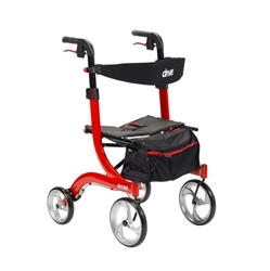Nitro Aluminum Rollator with 10 Inch Casters by Drive Medical