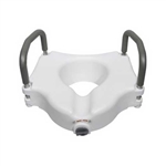 McKesson 5" Raised Locking Toilet Seat with Removable Arms
