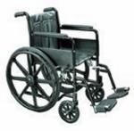 Wheelchair Econ Rem Desk Arms 20  W Elev Legrest Dual Axle
