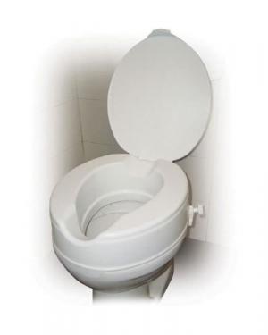 Raised Toilet Seat w Lid 4  Savannah-style Retail