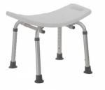 Shower Safety Bench W O Back Tool-Free Assembly Gray