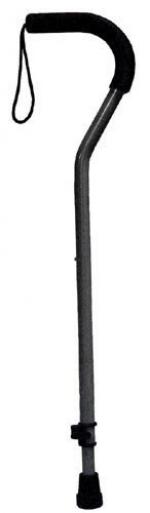 Cane w  Tab-Loc Silencer Offset Handle Black