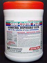 Sanicloth 'Plus' Classic Wipes 6  x 6.75  Tub 160