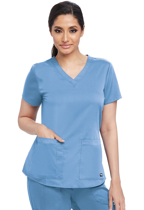 Women’s Fitted Six Pocket Scrub Top