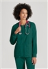 Grey's Anatomy Spandex Stretch Zip Front Warm-up Scrub Jackets #GRSW873