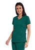 Grey's Anatomy Women's Knit V-neck "Kira" Scrub Tops #GRT049