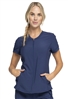 Infinity by Cherokee-Antimicrobial Protection-Zip Front V-Neck Tops #CK810A