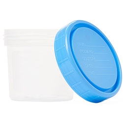Medline 4 oz. Nonsterile Specimen Containers Packaged Clean, Polypropylene, 500/Case