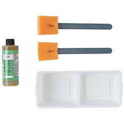 Medline PVP Paint Sponge Stick Sterile 2-Compartment Tray â€“ Case of 20