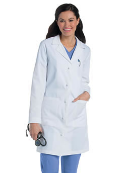 Landau Women's 40" 3 Pocket Lab Coats #3172