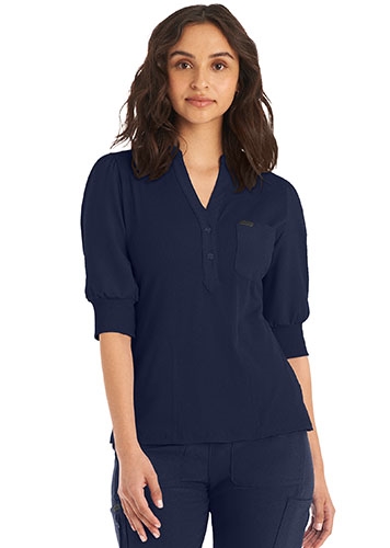 Landau Forward Women's 3-Pocket Y-Neck Scrub Tops  #LT114