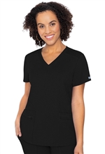 MEDCOUTURE Touch V-Neck Knit Back Scrub Tops #7468