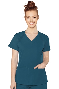 Medcoutour Peaches Raglan Scrub Tops #8470