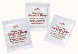 Alcohol Prep Pads and Swabsticks  Medium Sterile  Qty. 3000