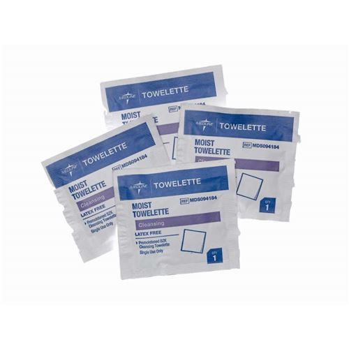Antiseptic Towelettes  5 1 2  x 8   BZK 1 750 and 18% Isopropyl Alcohol  Qty. 1000