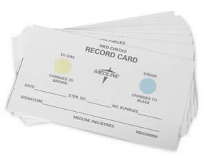 Sterilization Record Cards  3.5  x 5   Qty. 500