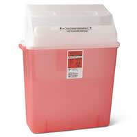 Biohazard Patient Room Sharps Containers: 3 Gallon Qty. 12