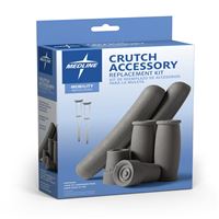 Crutch Accessories  Crutch Kit Gray  Qty. 6
