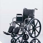 Excel 2000 Wheelchairs: Permanent Full-Length Arms, Swing-Away Detachable Footrests, Black