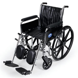 Excel 2000 Wheelchairs  Removable Full-Length Arms  Swing-Away Detachable Elevating Legrests