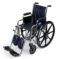 Excel 2000 Wheelchairs  Removable Desk-Length Arms  Swing-Away Detachable Elevating Legrests  Navy