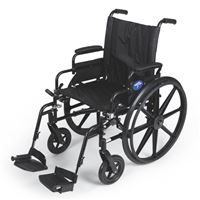 Excel K4 Lightweight Wheelchair  16  Swing-Back Desk Length Arms  Swing-Away Detachable Footrests  Quick Release Axles