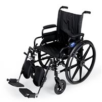 Excel K4 Lightweight Wheelchair  20  Swing-Back Desk Length Arms  Swing-Away Detachable Elevating Legrests