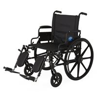 Excel K4 Lightweight Wheelchair  22  Swing-Back Desk Length Arms  Swing-Away Detachable Elevating Legrests