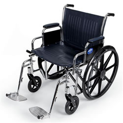 Excel Extra-Wide Wheelchairs  20  Wide  Removable Desk-Length Arms  Swing-Away Detachable Footrests