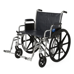 Excel Extra-Wide Wheelchairs  24  Wide  Removable Desk-Length Arms  Swing-Away Detachable Footrests