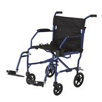 Ultralight Transport Wheelchair  Blue