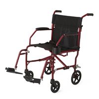 Ultralight Transport Wheelchair  Red