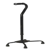 Bariatric Aluminum Quad Canes - Black  6  x 8 footprint